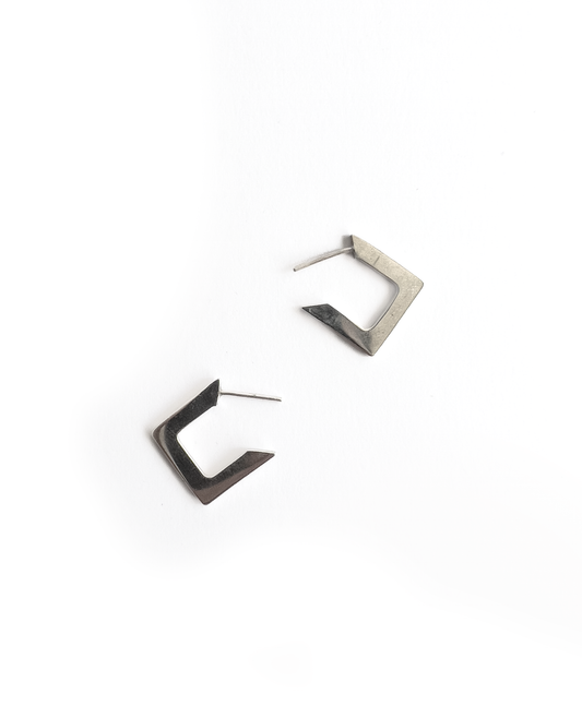 Pendientes de aro cuadrados