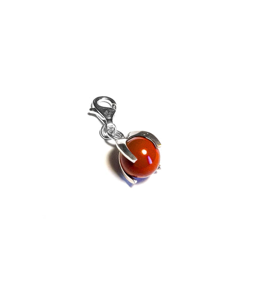 Charm bola cornalina